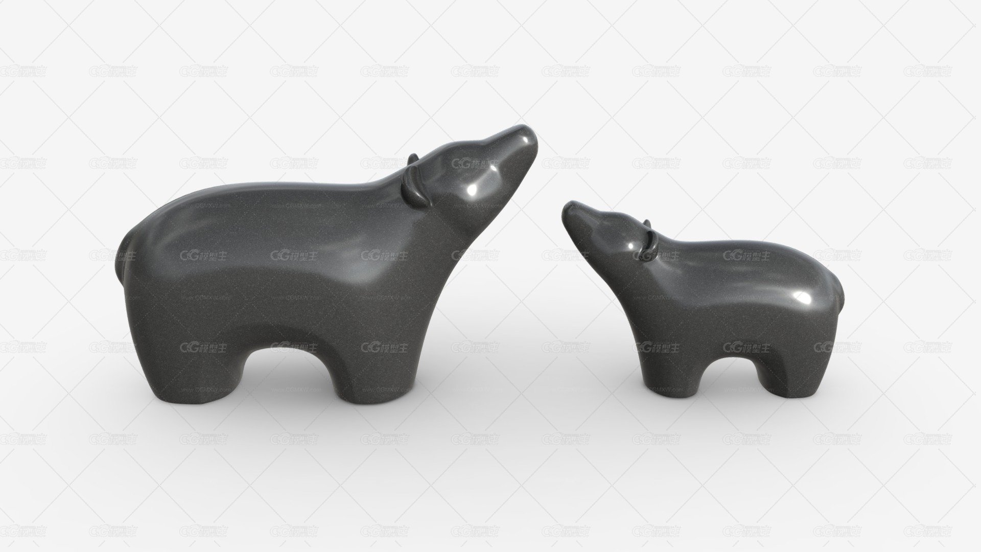 陶瓷熊雕像 家居装饰品 艺术品摆件 摆件工艺品 现代工艺品-1