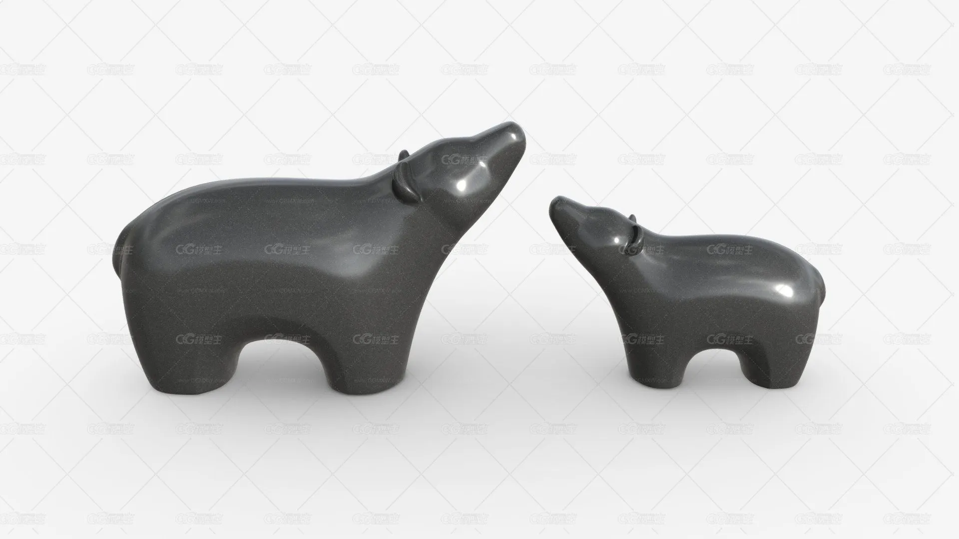 陶瓷熊雕像 家居装饰品 艺术品摆件 摆件工艺品 现代工艺品-1