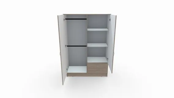 Armario 2 Puertas 2 Cajones AM21423