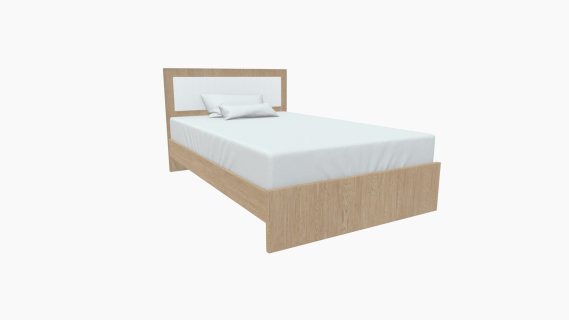 Cama Luminos Sencilla Roble Blanco