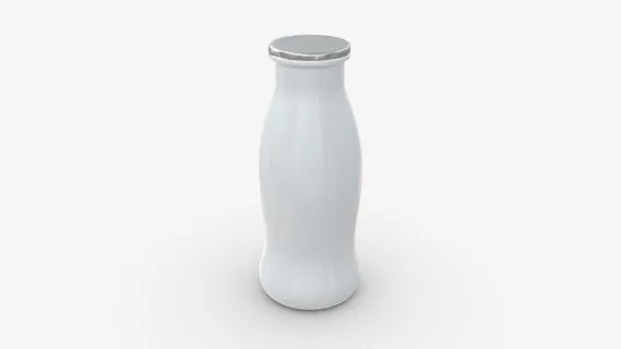 塑料瓶 饮料瓶 牛奶瓶 果汁 塑料瓶 玻璃容器 酸奶瓶子3d模型