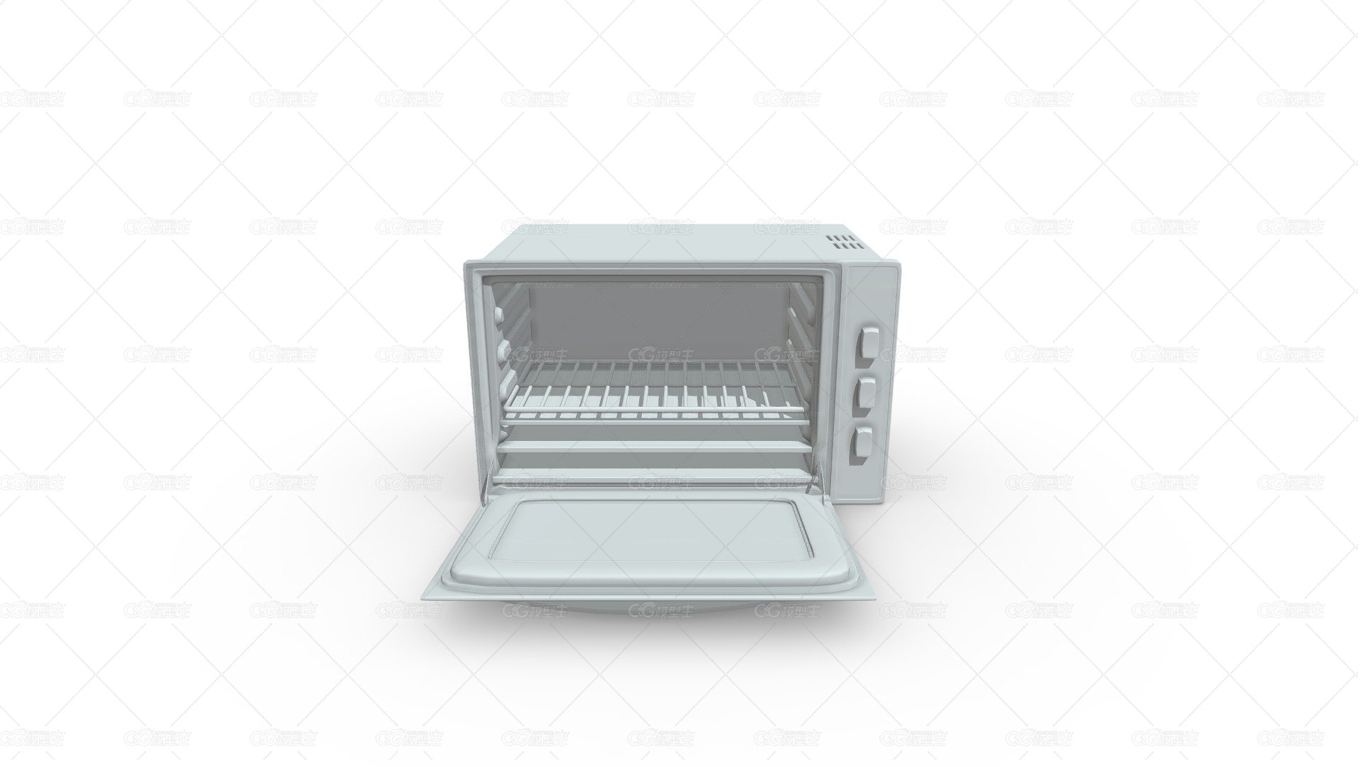 HORNO ASF 60-36 electr 120V INOX ABIERTO-1