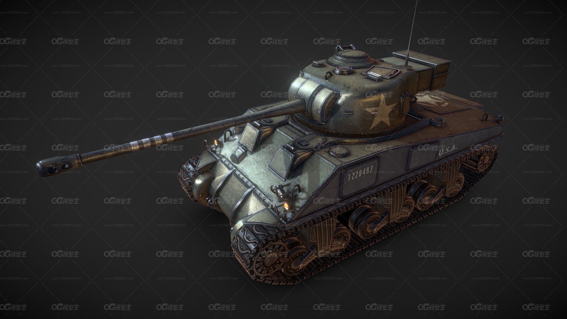 Lowpoly M4A4雪曼萤火虫-1
