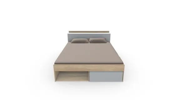 6022002 CAMA MOST DOBLE 140x190CM LAM NATURAL
