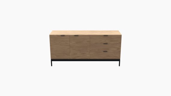 554133 BUFFET MARC 110x40x70 MAD ROBLE-PATAS NE