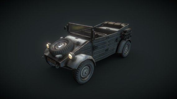 大众82型Kubelwagen Low Poly