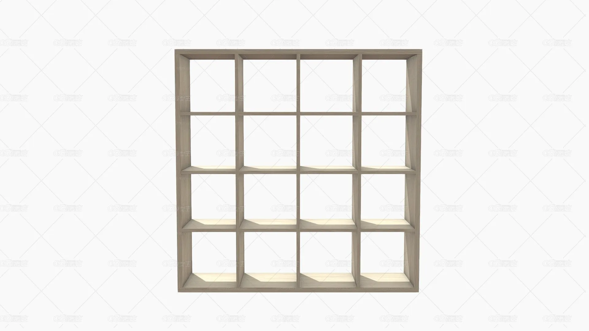 52309 BIBLIOTECA MIX 16 REPISAS 149x149x39CM NAT-1