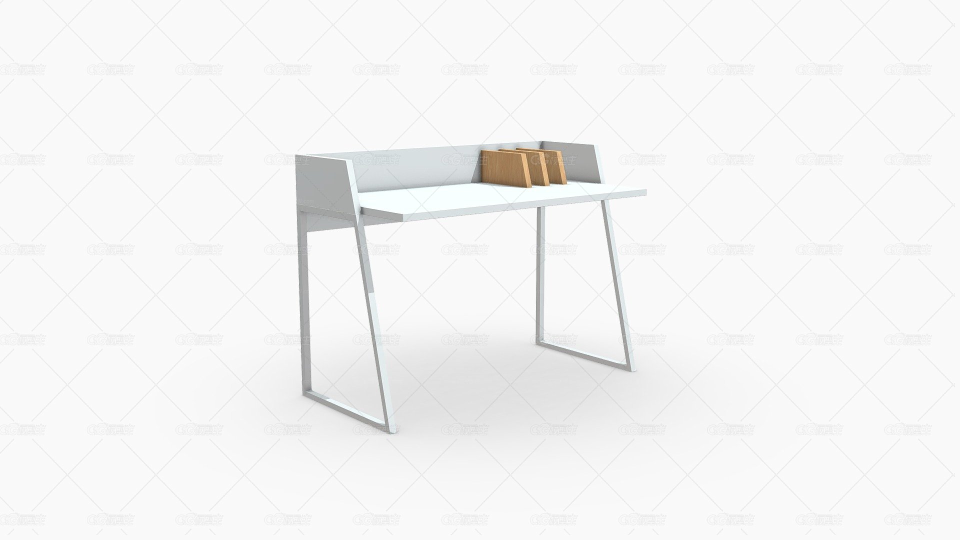 640818 ESCRITORIO LOBROCK 120x62x89CM BLANCO-MAD-1