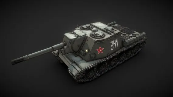 Lowpoly ISU 152苏俄SPG。