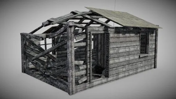 烧毁的房屋A损坏为1