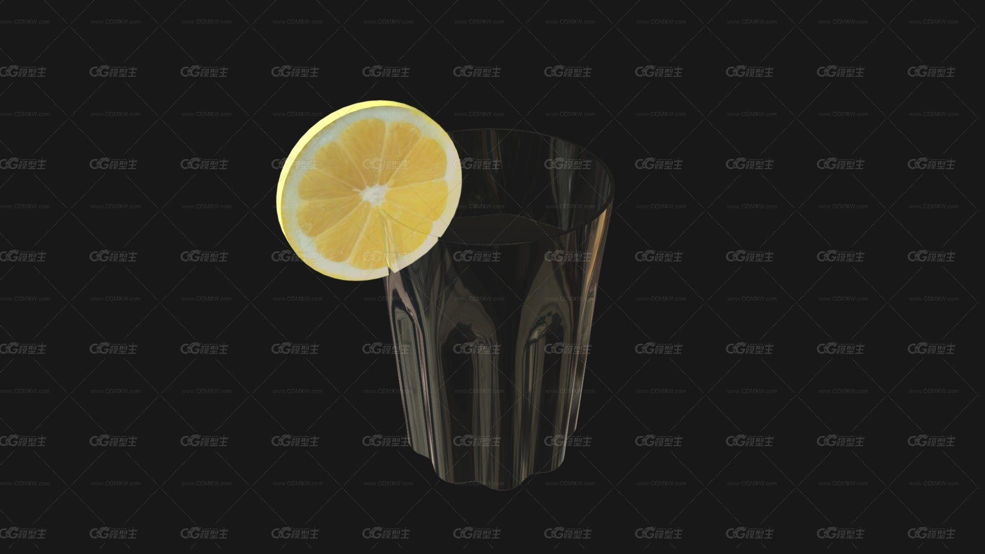 柠檬片玻璃杯-1