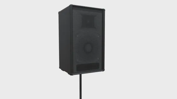 三脚架上的扬声器 音箱 喇叭