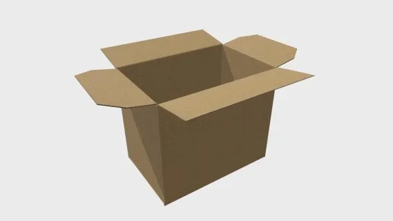 纸板箱打开