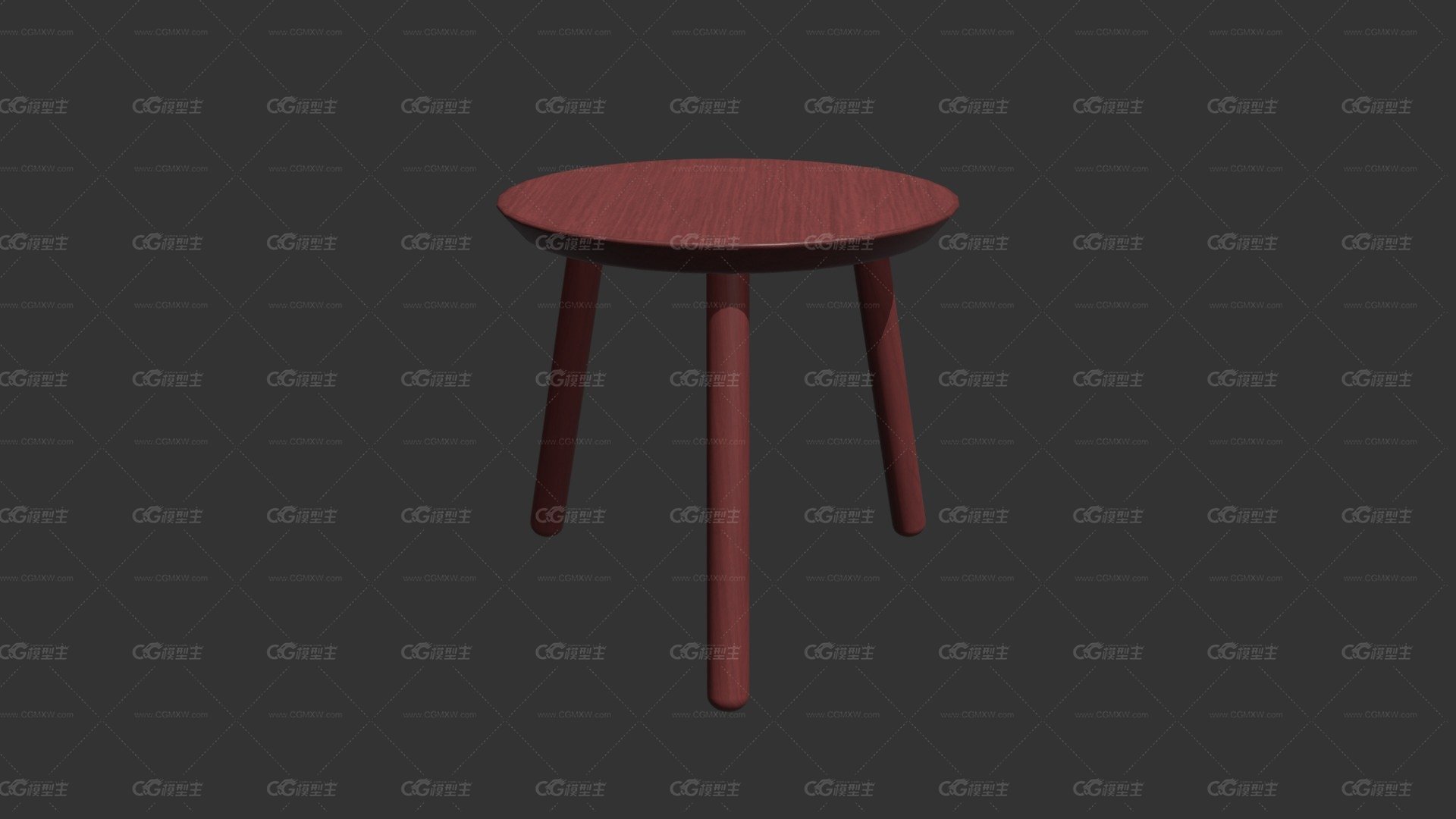 2440205 MESA AUXILIAR ECOc54x54x50 MDF ROJO-1