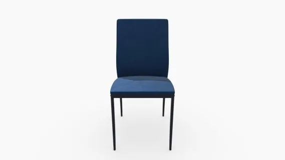 30003243_ Silla DeComedor Demina TerciopeloAzulMetal