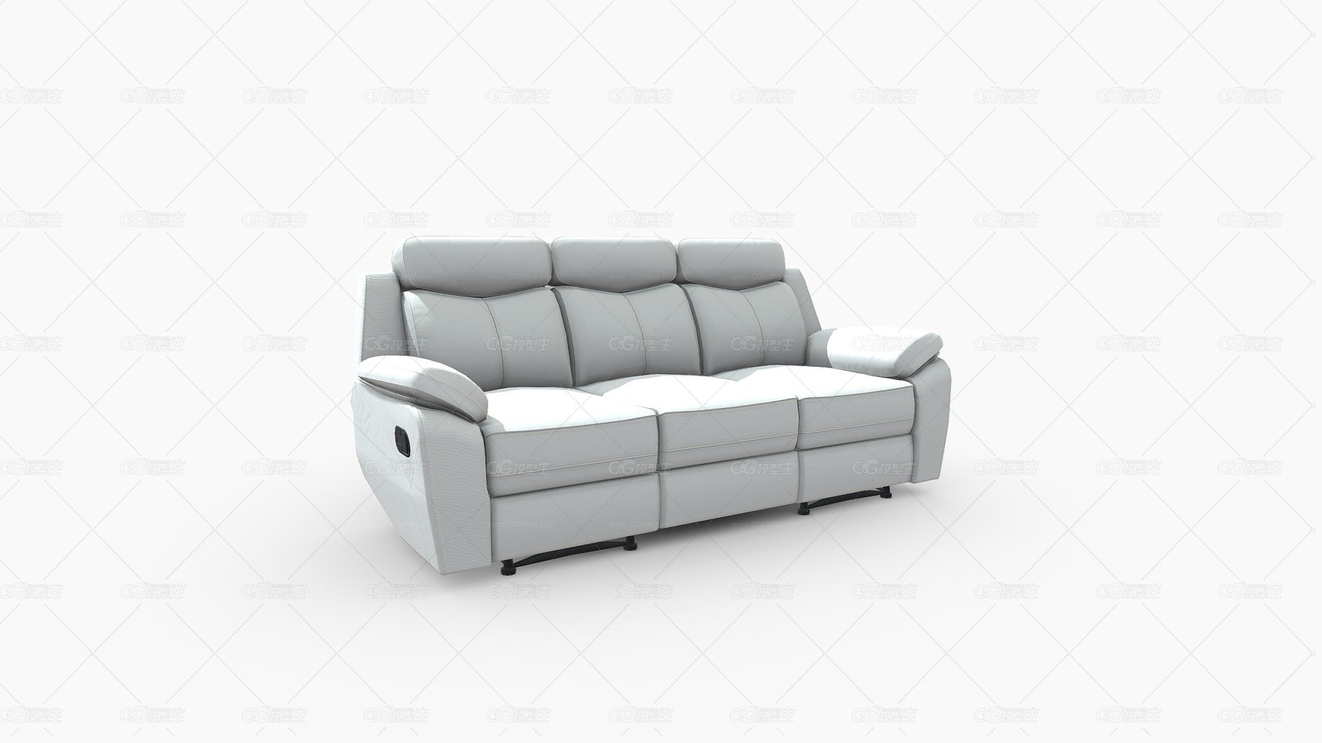 303793_SOFA 3 PUESTOS可倾斜的那不勒斯CUERO+-1