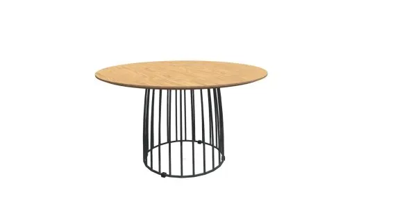 2008291 MESA AUXILIAR KOLN 60x35CM ROBLE-METAL N