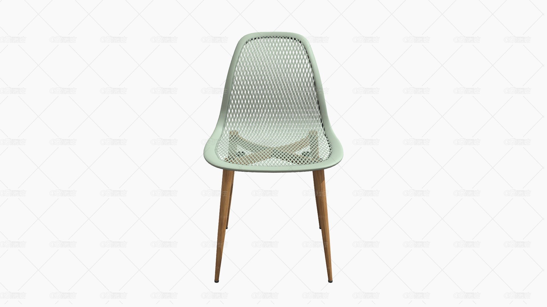 101350 SILLA AUXILIAR AGATA plasticco VERDE-1