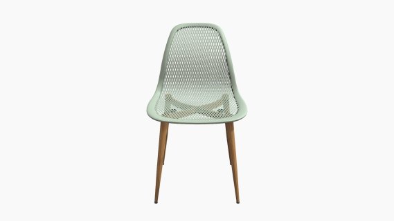 101350 SILLA AUXILIAR AGATA plasticco VERDE