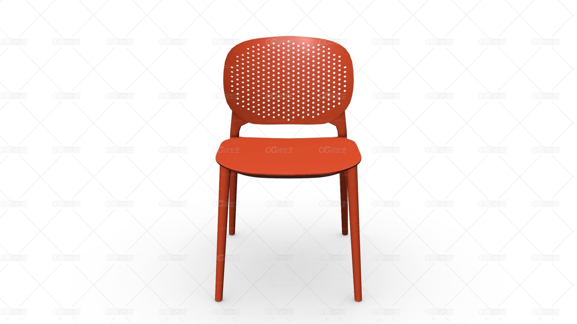 102975 SILLA AUXILIAR DOTS plasticco NARANJA-1