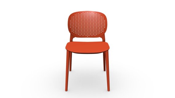 102975 SILLA AUXILIAR DOTS plasticco NARANJA