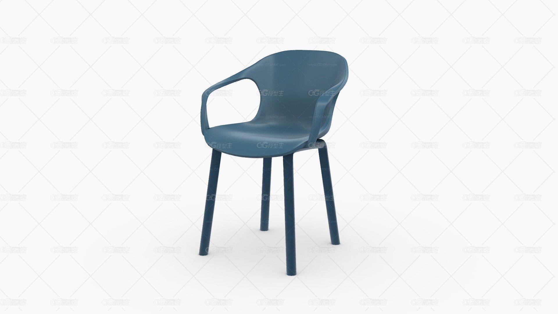 179044 SILLA AUXILIAR TOMAS plasticco AZUL-1