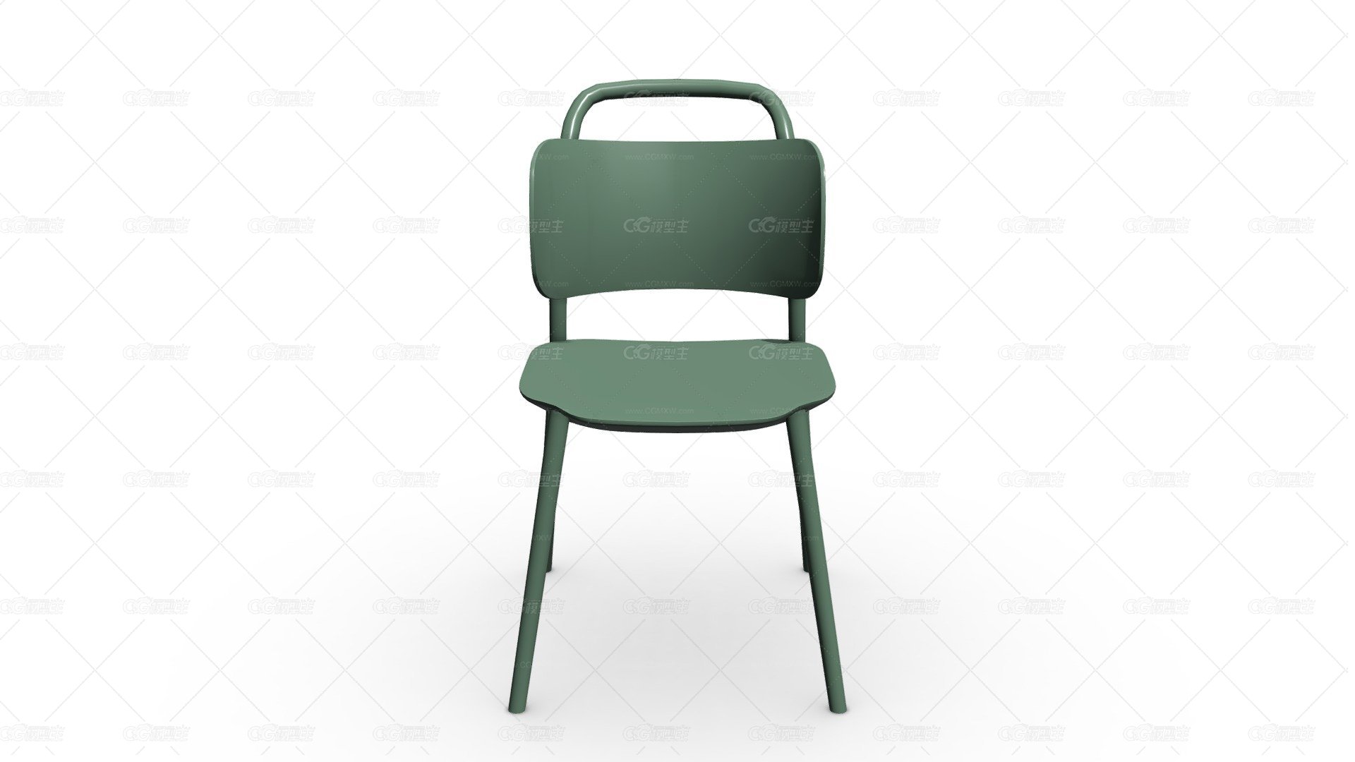 104006 SILLA AUXILIAR COLEGI plasticco VERDE OLIV-1