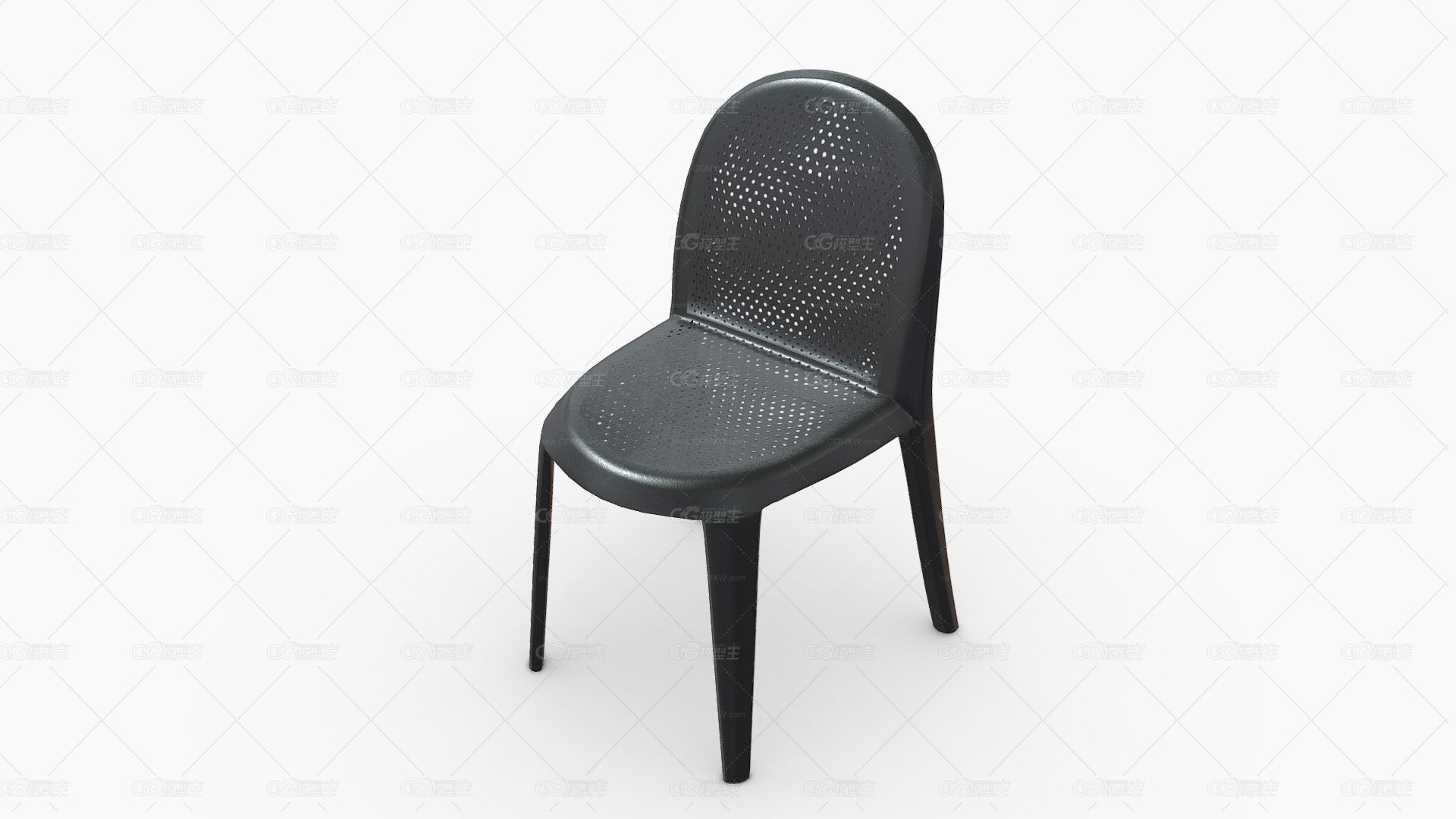 1040097 SILLA AUXILIAR LIPPER plasticco NEGRA-1