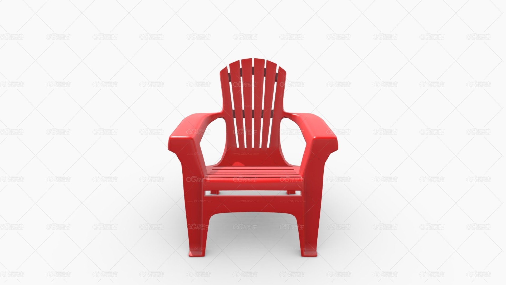 105572 SILLA SUN PLASTICO ROJO-1