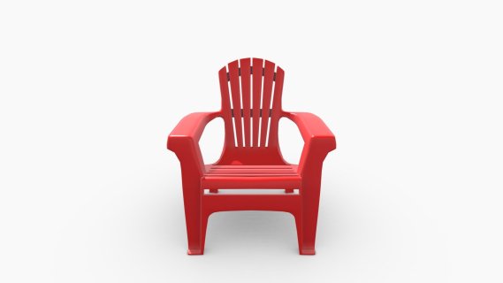 105572 SILLA SUN PLASTICO ROJO