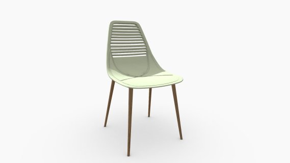 101334 SILLA AUXILIAR米兰plasticco VERDE