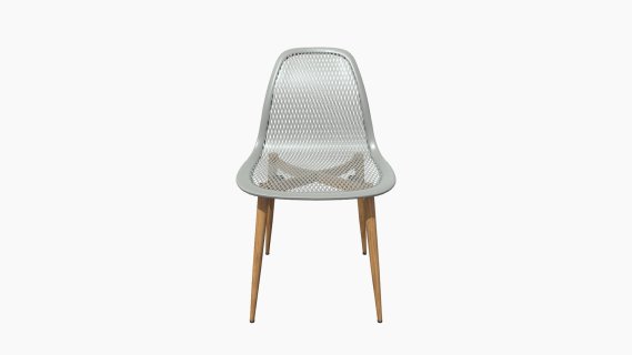 101348 SILLA AUXILIAR AGATA plasticco GRIS