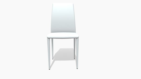 1404358 SILLA DE COMEDOR PIANA CUERO SINTE BLANC