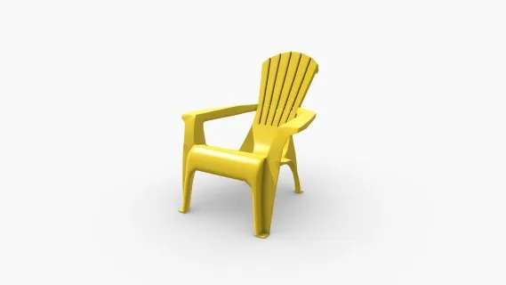 105574 SILLA SUN plasticco AMARILLO