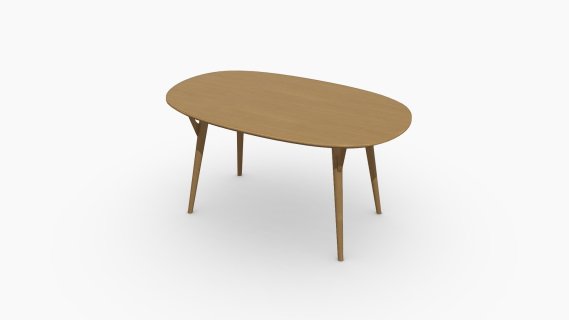 140519 MESA DE COMEDOR MELA 150x90x75CM MAD ROBL