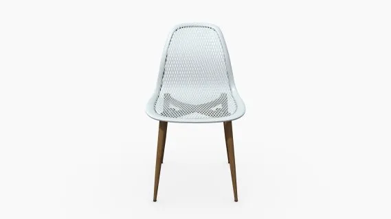101347 SILLA AUXILIAR AGATA PLASTICO BLANCO