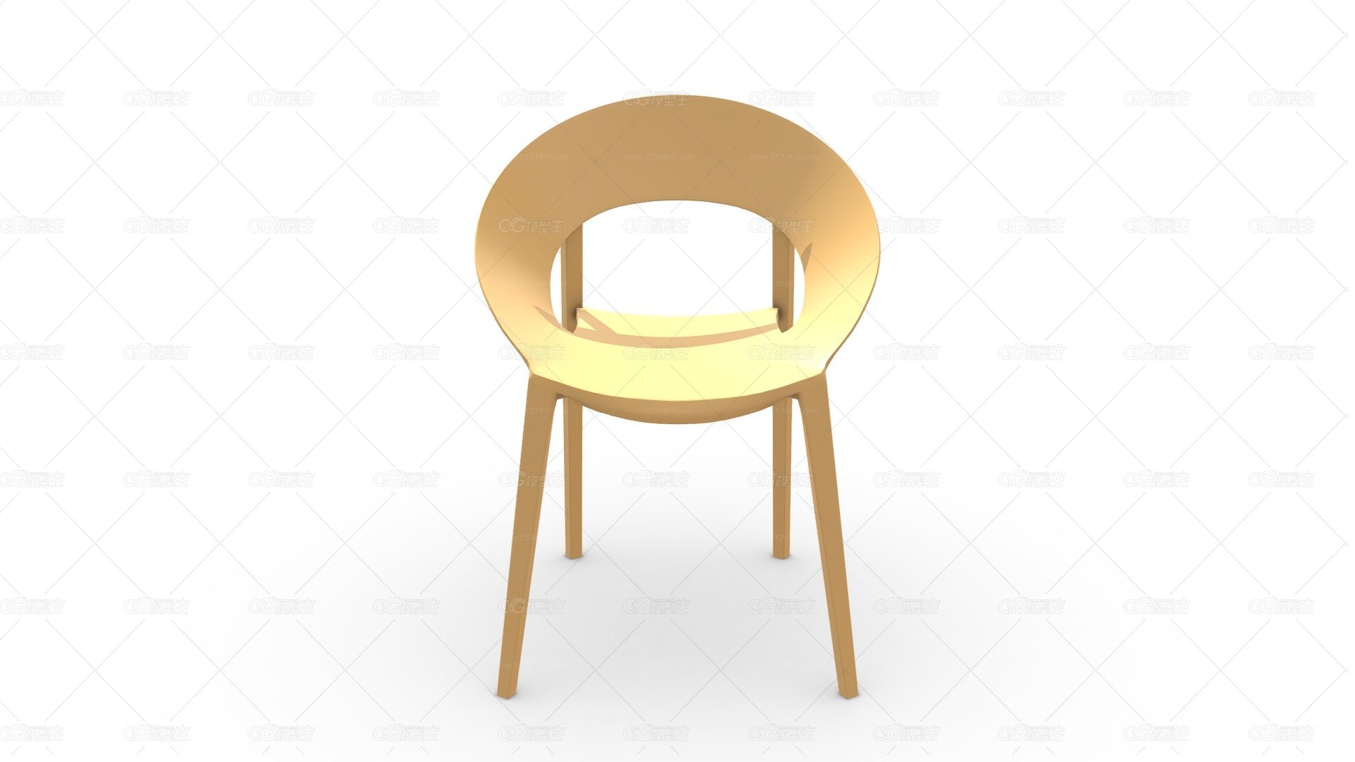 103025 SILLA AUXILIAR POLANKA plasticco MOSTAZA-1