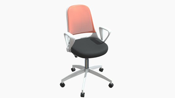 178002 SILLA GIRATORIA工人GRIS-NARANJA