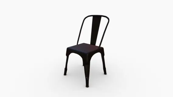 105078 SILLA AUXILIAR TEXAS SIN BRAZOS METAL NEG