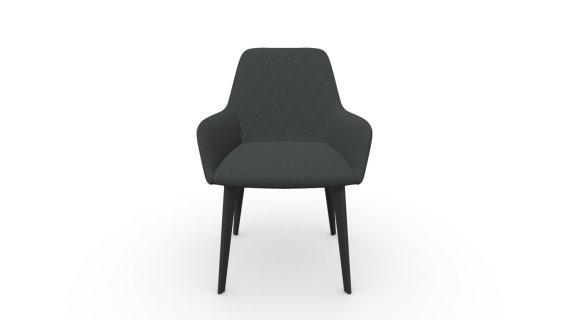 1403223 SILLA DE COMEDOR BRIENNE GRIS OSCURO