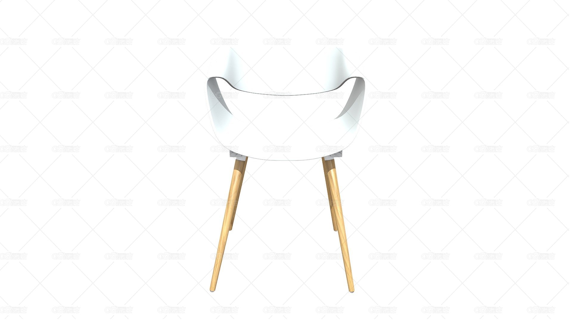 101409 SILLA AUXILIAR GLAM PLASTICO BLANCA-1