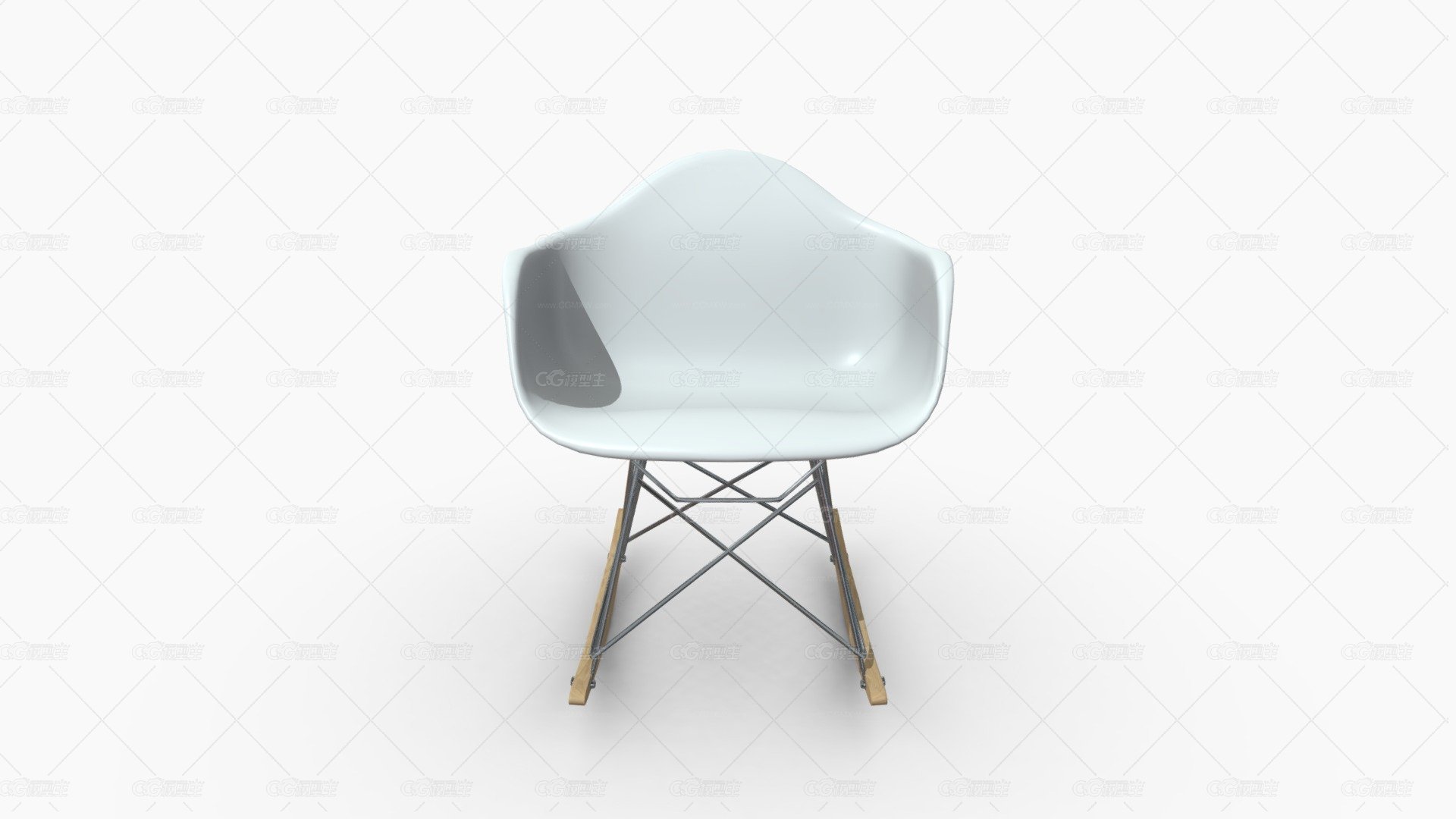 102930 SILLA MECEDORA EAMES PLASTICO BLANCO-1