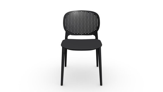 102974 SILLA AUXILIAR DOTS plasticco GRIS OSCURO