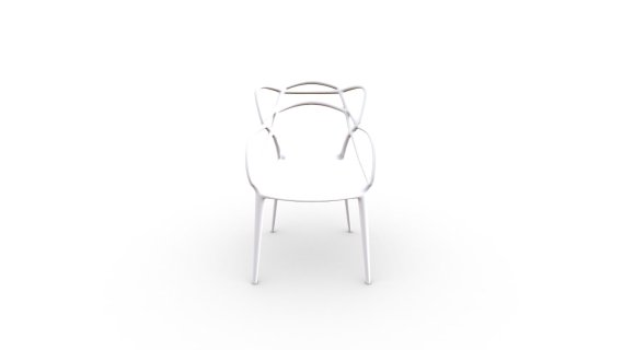 105530 SILLA PLASTICO MARS BLANCA