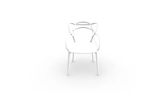 105530 SILLA PLASTICO MARS BLANCA