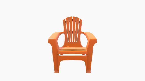 105571 SILLA SUN plasticco NARANJA