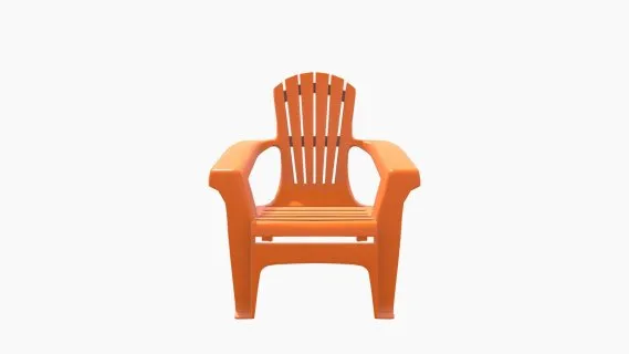 105571 SILLA SUN plasticco NARANJA