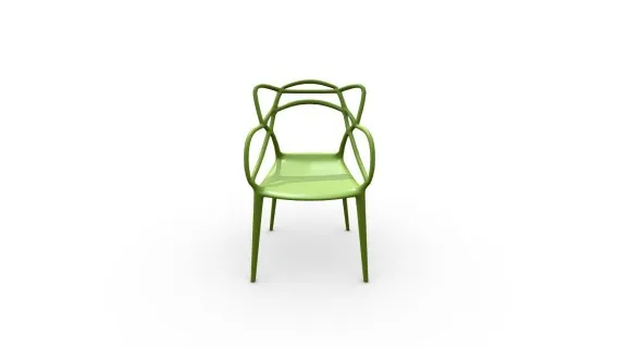 105532 SILLA PLASTICO MARS VERDE