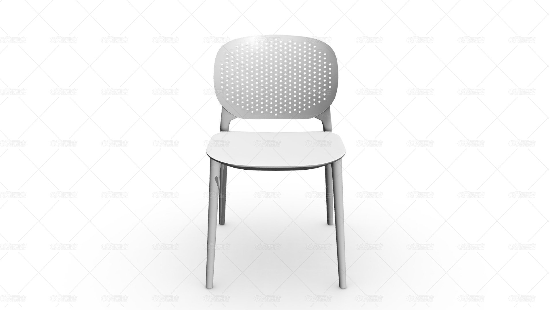 102972 SILLA AUXILIAR DOTS plasticco BLANCO-1