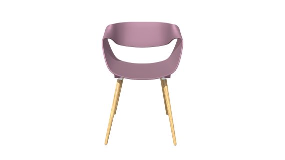 101413 SILLA AUXILIAR GLAM PLASTICO MORADO